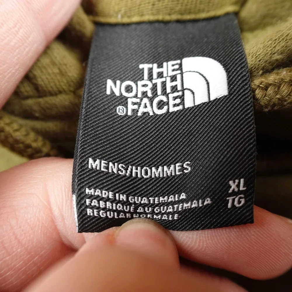 North Face Hoodie Mens XL‎ Green Bear Graphic Pullover Sweatshirt Outdoor Hiking